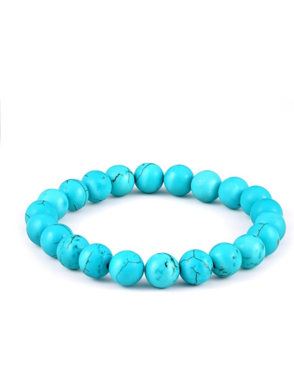 Natural Turquoise Bead Bracelet 8mm | Unique Stone Jewelry Gift for Her